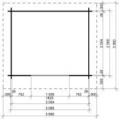 Dřevník Standard 300x250