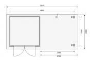 ASKOLA 2 přístavek 280 cm včetně zadní stěny (9168) terragrau