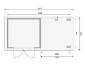 ASKOLA 3 přístavek 240 cm (38662) antracit