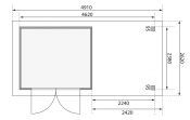 ASKOLA 3,5 přístavek 240 cm (77716) natur