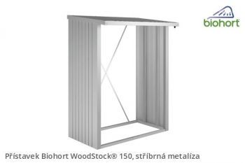 Přístavek WoodStock 150, stříbrná metalíza - Biohort