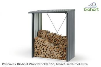 Přístavek WoodStock 150, tmavě šedá metalíza - Biohort