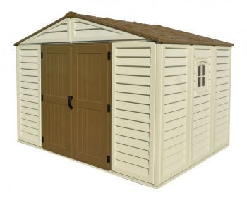 Zahradní plastový domek Duramax WoodBridge Plus 7,6 m² + podlahová konstrukce (model 40214 -10,5x8)