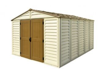 Zahradní plastový domek Duramax WoodBridge Plus 13 m² + podlahová konstrukce (model 40234 -10x13)