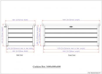 Zahradní úložný box 166 x 86 x 63 cm, 712 l, šedý, Duramax Palladium 71372