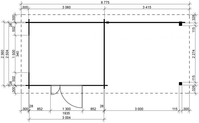 Zahradní domek Kamal 1 300x250 Ekonomik