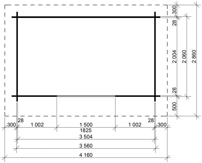 Dřevník Standard 350x200