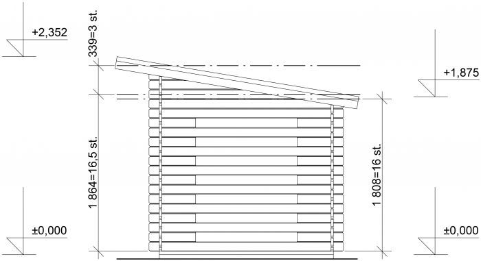 Dřevník Standard 350x200