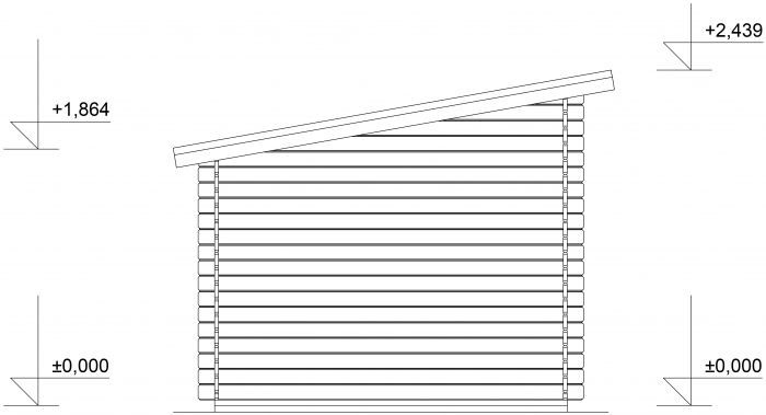 Zahradní domek Artur 350x250 Ekonomik