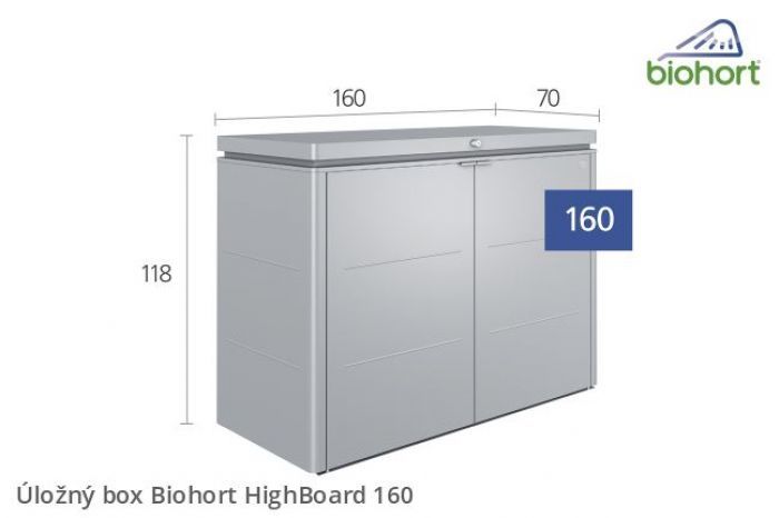 Úložný box HighBoard 160 - Biohort