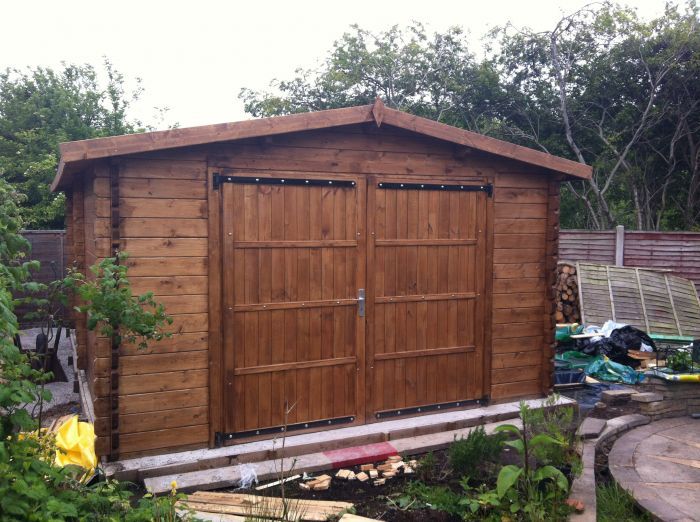 Dřevěná garáž 400x600, 44