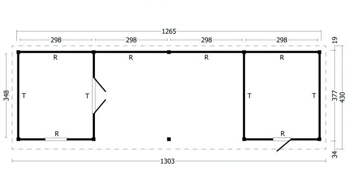 Montovaná chata Oslo 12 XL