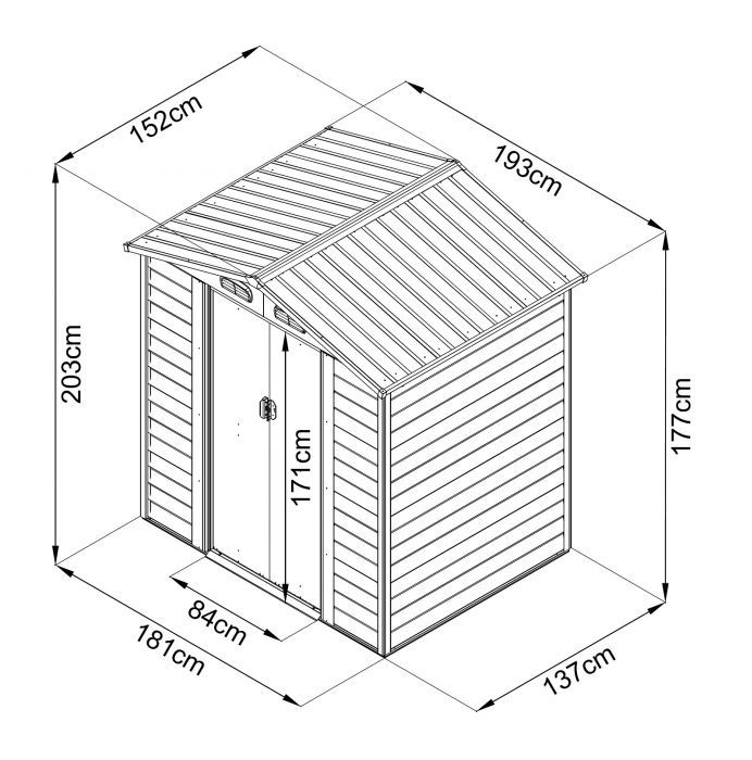 Zahradní domek Maxtore 6x5 wood