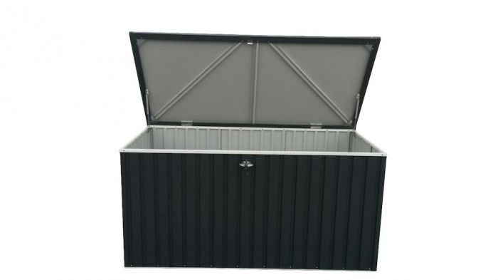 Zahradní úložný box Duramax 71273, 195 x 91 x 94 cm, 1450 l - antracit