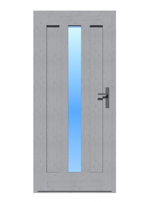 Dřevěné dveře Kevin 84x193 cm, 1/3 sklo, levé