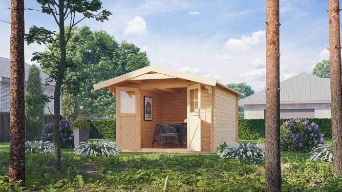 Dřevěný zahradní domek Karibu RENTRUP 8 (38786) natur