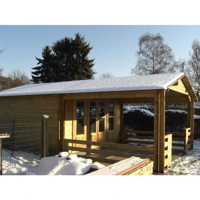 Zahradní domek Leeds 420x420 s terasou