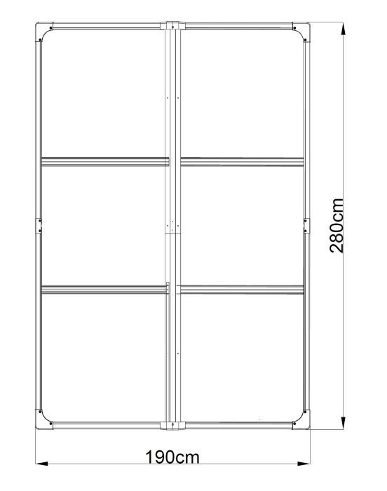 Zahradní plastový domek Lanitplast LONGFORD 6x9